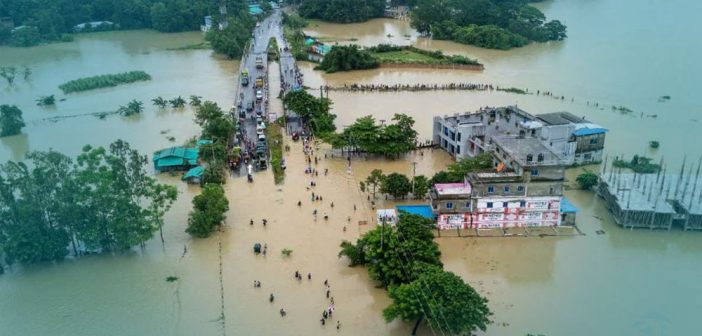 150,000 families stranded in seven districts, Death toll in floods and landslides rises to 54 More than