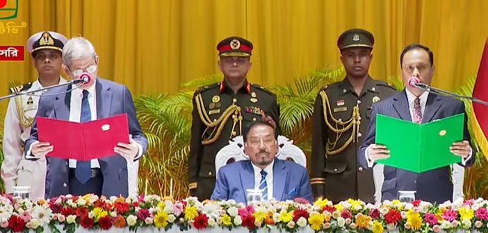 Mirza Fakhrul sworn in as President