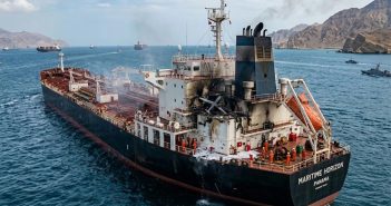 Drone attack on an oil tanker in the Hormuz Strait